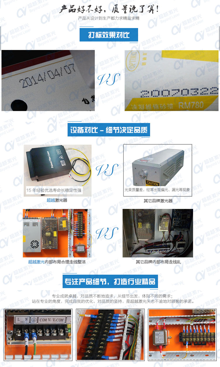 10W紫外激光打標機質量對比 10W紫外激光打標機質量對比